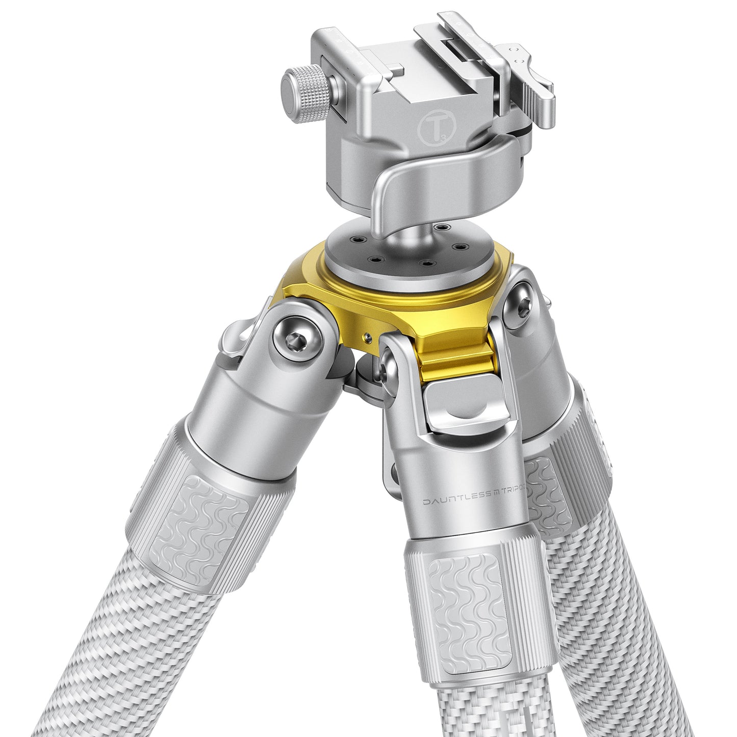 TACTIQUE T3 Dauntless M Tripod 2-Section Inverted Tripod + Head (Silver)